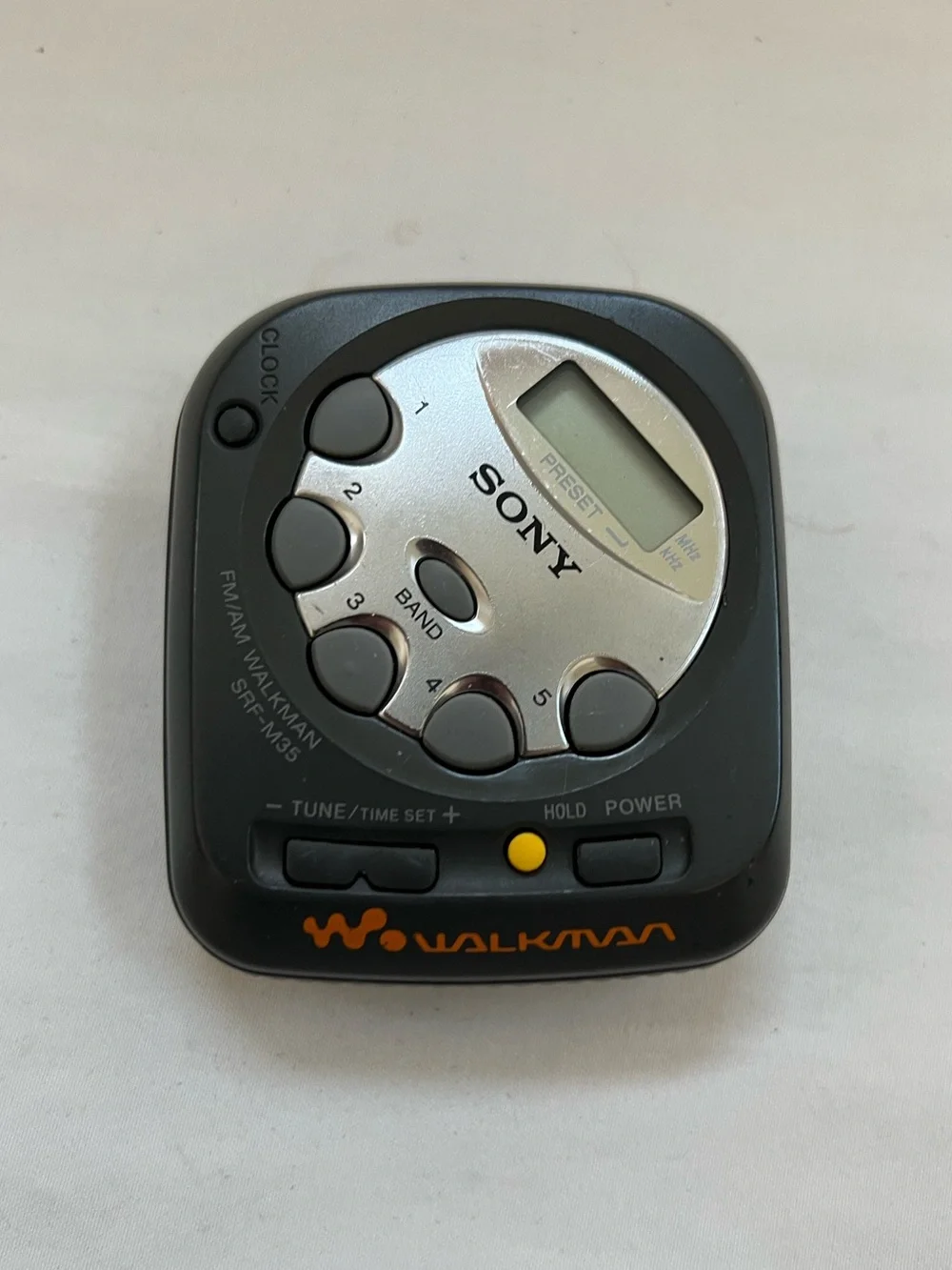 Sony SRF-M35 Black Walkman Portable Headphone Jack Radio AM/FM Stereo Receiver